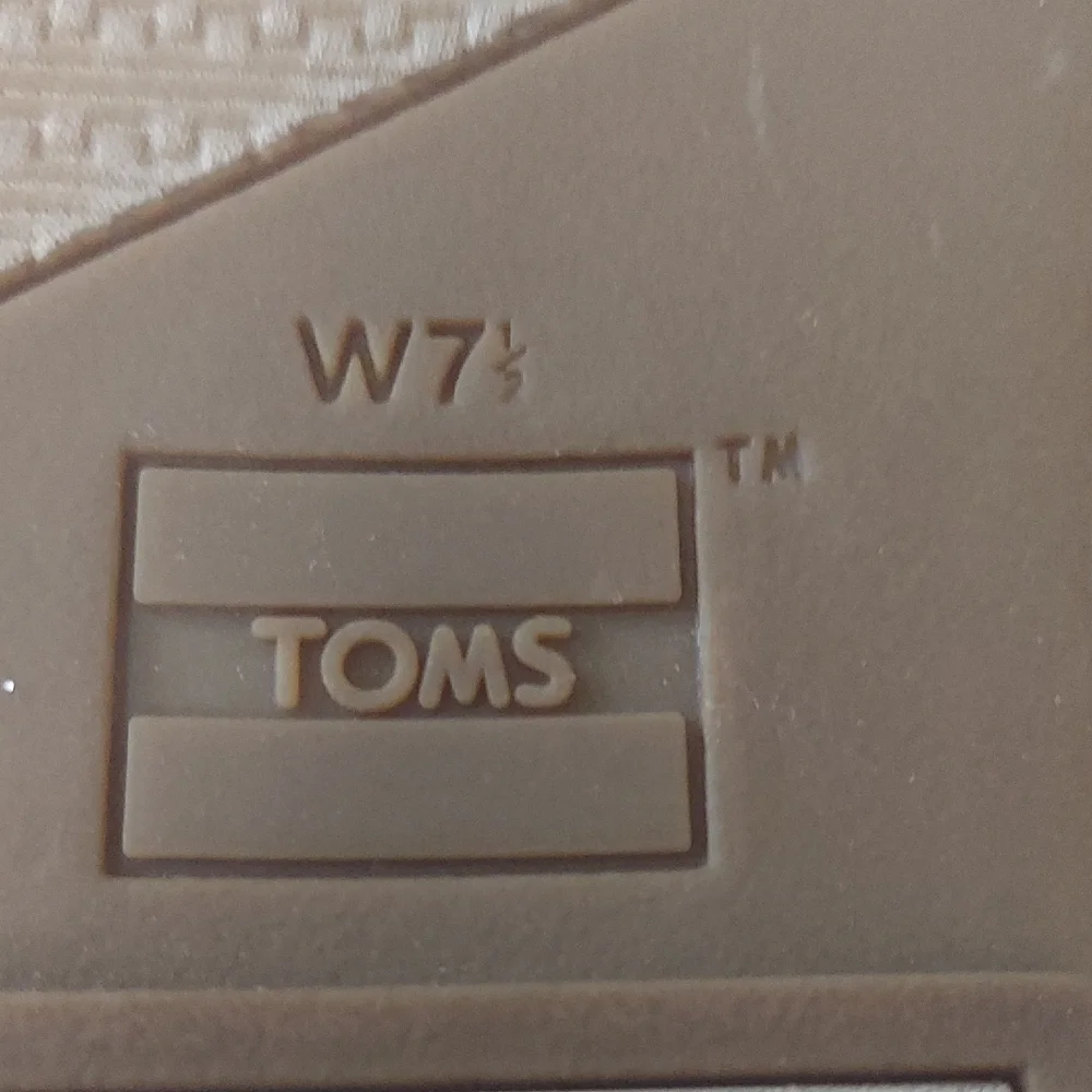 Toms Black & Brown Cross-Strap Slide Sandals Sz 7.5